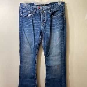 BKA, Star Flare jeans- Size 31x 33 1/2